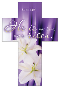 Bookmark - Cross - Luke 24:6 - He Is Not Here - KJV - Pack of 25 Bookmark - Cross - Luke 24:6 - He Is Not Here - KJV - Pack of 25