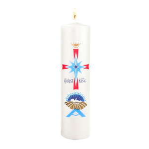 3" x 12" Christ the King Pillar Candle 3" x 12" Christ the King Pillar Candle
