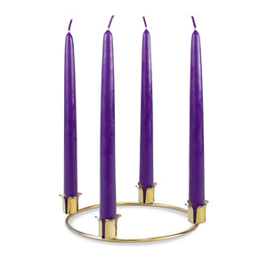 Advent Wreath Set 7" Advent Wreath & 7/8" Candles (4 Purple) Advent Wreath Set 7" Advent Wreath & 7/8" Candles (4 Purple)