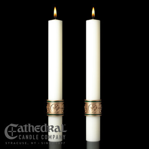Cross St. Francis - Complementing Altar Candle (Pack of 2) by Cathedral Candles Cross St. Francis - Complementing Altar Candle (Pack of 2) by Cathedral Candles