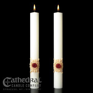 Holy Trinity - Complementing Altar Candle (Pack of 2) by Cathedral Candles Holy Trinity - Complementing Altar Candle (Pack of 2) by Cathedral Candles