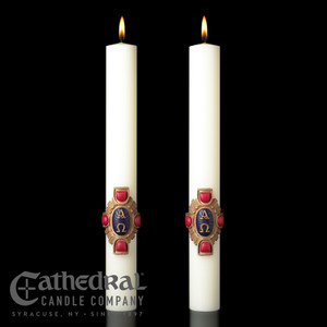 Christ Victorious - Complementing Altar Candle (Pack of 2) by Cathedral Candles Christ Victorious - Complementing Altar Candle (Pack of 2) by Cathedral Candles