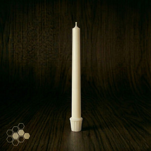 51% Beeswax Candle 1-1/8" x 15" Self Fit (12)