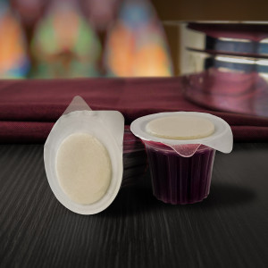 TrueVine Elements Cup - Prefilled Communion Cup Juice and Wafer Set (Box of 100)