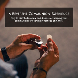 TrueVine Elements Cup - Prefilled Communion Cup Juice and Wafer Set (Box of 1200)