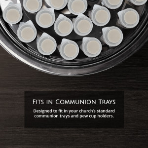 TrueVine Elements Cup - Prefilled Communion Cup Juice and Wafer Set (Box of 25)