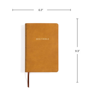 KJV Personal Size Giant Print Bible, Giant Print (LeatherTouch, Camel) - Bulk Case of 16