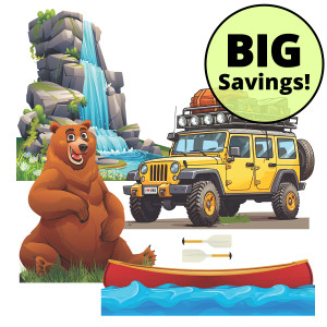 Alaskan Adventure - 4-Piece Bundle - Easy Scene Pop-Up Giant VBS Display - VBS 2025