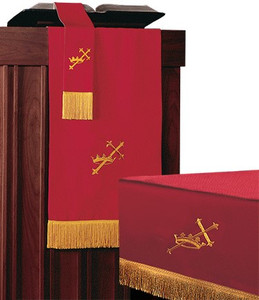 Parament 3-pc Set (Pav) -Red/White/Symbols
