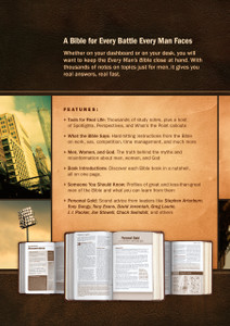 NLT Every Mans Bible - Gray Leatherlike Indexed