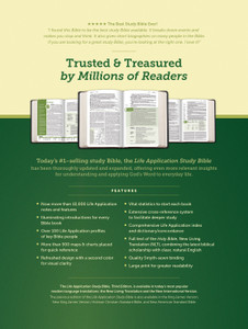 NLT Life Application Study Bible, Third Edition, Large Print (Leatherlike, Brown/Mahogany) - Case of 6