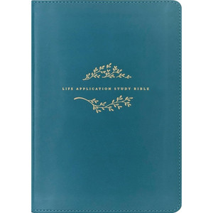 NLT Life Application Study Bible, Third Edition, Large Print (Leatherlike, Teal Blue) - Case of 6