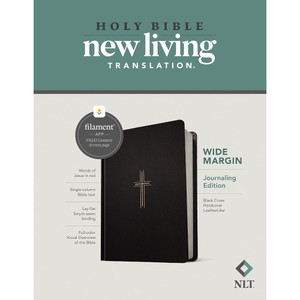 NLT Wide Margin Bible, Large Print (Hardcover, Black) - Bulk Case of 12