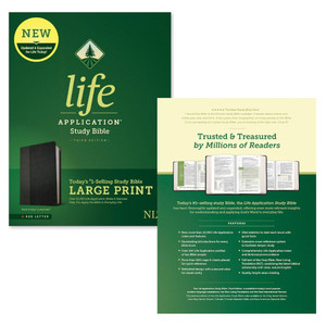 NLT Life Application Study Bible, Third Edition, Large Print (Leatherlike Black/Onyx) - Case of 6