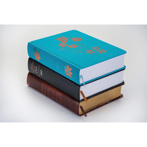 NLT Wide Margin Bible, Filament Enabled, Thumb Indexed (Imitation Leather, Dark Brown Palm) - Bulk Case of 12