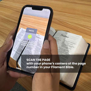 NLT Compact GP Bible, Filament Enabled Edition  - Black LeatherLike Indexed
