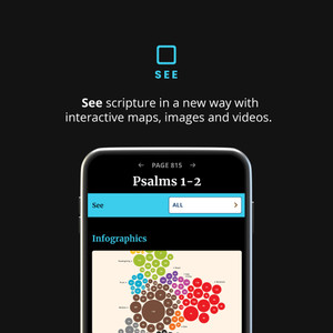 NLT Compact GP Bible, Filament Enabled Edition  - Black LeatherLike Indexed