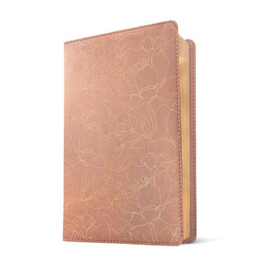 NLT Super Giant Print Bible, Filament Enabled (Imitation Leather, Blush Floral) - Bulk Case of 8