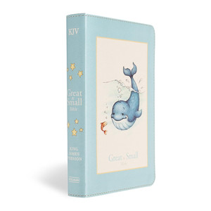 KJV Great and Small Bible, Children (LeatherTouch, Baby Blue) - Bulk Case of 24