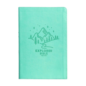 CSB EXPLORER BIBLE FOR KIDS LIGHT TEAL MNTS LT IDX