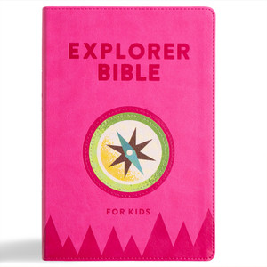 KJV Explorer Bible for Kids, Bubble Gum LeatherTouch KJV Explorer Bible for Kids, Bubble Gum LeatherTouch