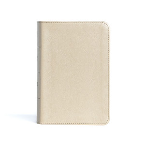 CSB Large Print Compact Reference Bible (LeatherTouch, Gold) - Bulk Case of 24