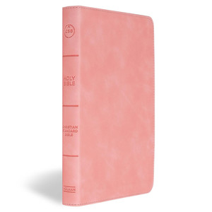 CSB Thinline Bible (LeatherTouch, Blush Pink) - Bulk Case of 24