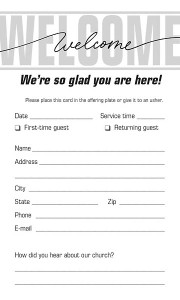 Pew Cards - Welcome, We're Glad You Are Here! Pew Cards - Welcome, We're Glad You Are Here!