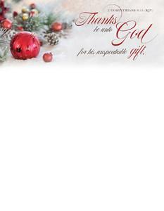 Letterhead - Christmas - Thanks Be Unto God Letterhead - Christmas - Thanks Be Unto God