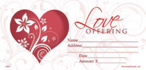 Offering Envelope - Love Offering (Pack Of 100) Offering Envelope - Love Offering (Pack Of 100)