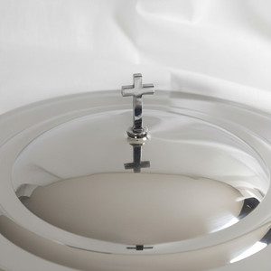 Communion Tray Cover - Silver Stainless Steel Communion Tray Cover - Silver Stainless Steel