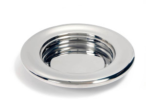 Stacking Bread Plate - Silver Stainless Steel