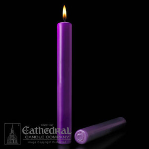Purple Altar Candles - 51% Beeswax 2" x 12" All Purpose End (4 Pack) - Cathedral Candles Purple Altar Candles - 51% Beeswax 2" x 12" All Purpose End (4 Pack) - Cathedral Candles