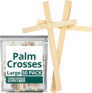 Palm Crosses Hand-Woven Regular Size 6" x 4.5" (Pack of 50)