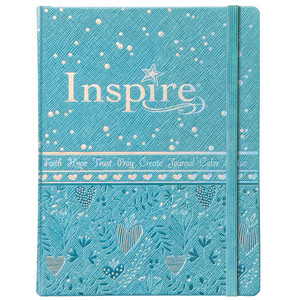 NLT Inspire Bible for Girls (Hardcover, Aqua) - Bulk Case of 12