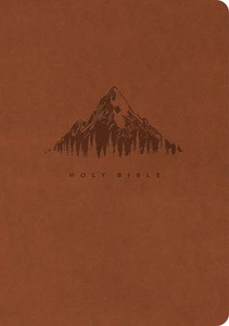 NLT Giant Print Premium Value Bible (Filament Enabled), British Tan Mountain LeatherLike - Bulk Case of 12