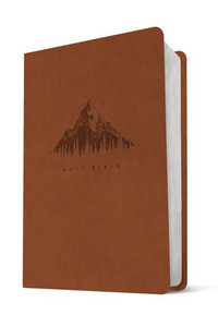 NLT Giant Print Premium Value Bible (Filament Enabled), British Tan Mountain LeatherLike - Bulk Case of 12