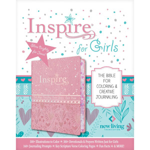 NLT Inspire Bible for Girls (Hardcover, Pink) - Bulk Case of 12