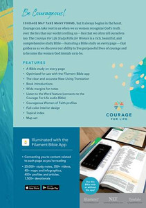 NLT Courage For Life Study Bible for Women, (Filament-Enabled), Softcover - Bulk Case of 10