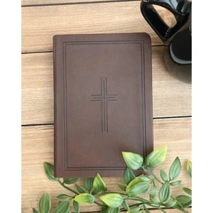 NLT Premium Value Compact Bible, Filament Enabled (Imitation Leather, Dark Brown) - Bulk Case of 48