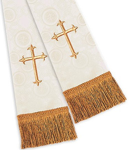 Clergy Stole (Mil) - Ivory Clergy Stole (Mil) - Ivory