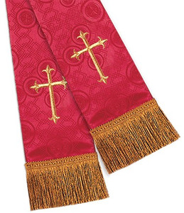 Clergy Stole (Mil) - Vermillion Red Clergy Stole (Mil) - Vermillion Red