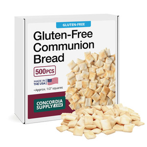 Unleavened Gluten Free Bread for Communion - 1/2" (500 Pieces) - Concordia Supply