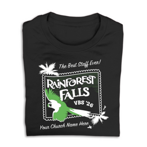Easy Custom VBS T-Shirt - Two Color Design - Rainforest Falls VBS - VRFAL050