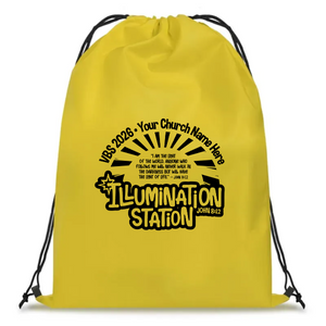 Easy Custom VBS Drawstring Bag - Personalize in Real Time - Illumination Station VBS - DLUM021