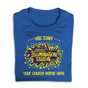 Easy Custom VBS T-Shirt - Two Color Design - Illumination Station VBS - VLUM010