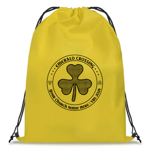 Easy Custom VBS Drawstring Bag - Personalize in Real Time - Emerald Crossing VBS - DEME041