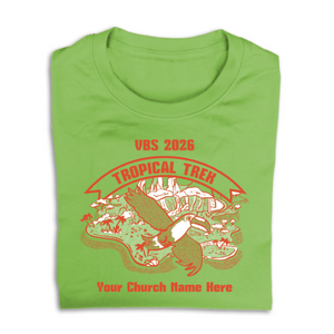 Easy Custom VBS T-Shirt - Two Color Design - Tropical Trek VBS - VTROP030