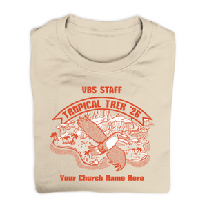 Easy Custom VBS T-Shirt - Two Color Design - Tropical Trek VBS - VTROP030