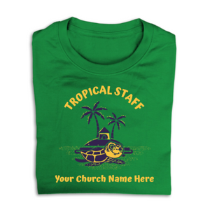 Easy Custom VBS T-Shirt - Two Color Design - Tropical Trek VBS - VTROP040
